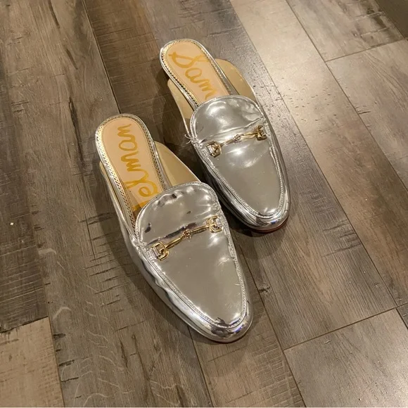 SAM EDELMAN “Linnie Bit Mule” in Metallic/Gold | Size 9 - Picture 4 of 8